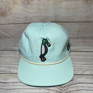 RARE 2F7 Teal Morgan Wallen Duck Rope Hat Hunting Outdoors Trucker Adjustable